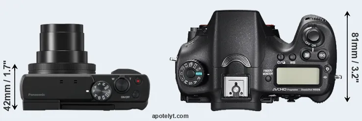 Compare ZS80 versus A77 II top