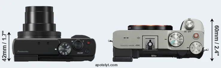 Compare ZS80 versus A7C top