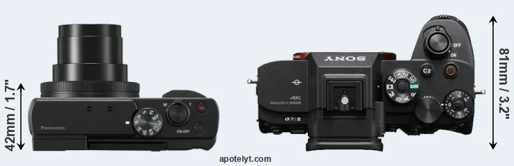 Compare ZS80 versus A7S III top