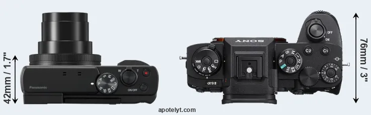 Compare ZS80 versus A9 II top
