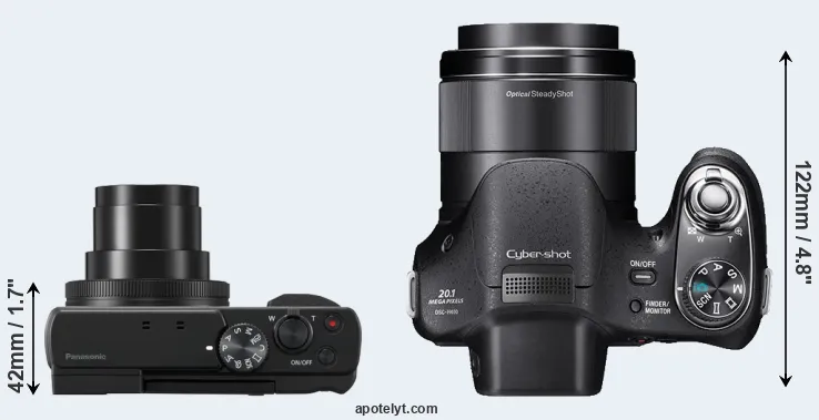 Compare ZS80 versus H400 top