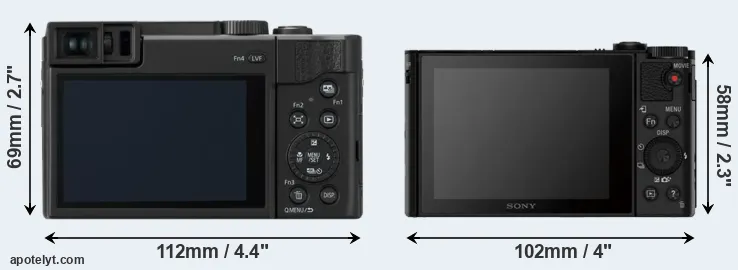 Comparison ZS80 or HX80 rear