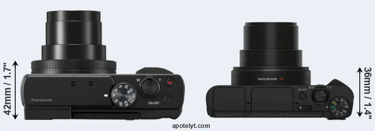 Compare ZS80 versus HX80 top