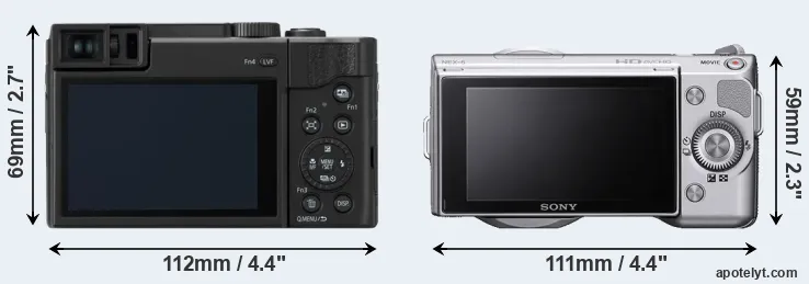 Comparison ZS80 or NEX-5 rear