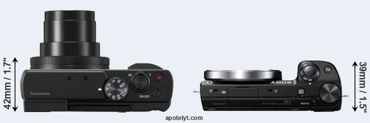 Compare ZS80 versus NEX-5R top