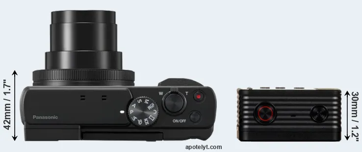 Compare ZS80 versus RX0 top