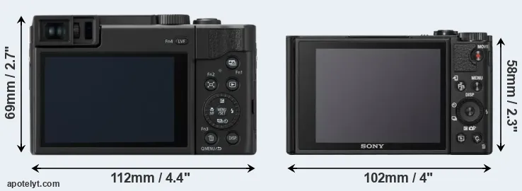 Comparison ZS80 or WX800 rear