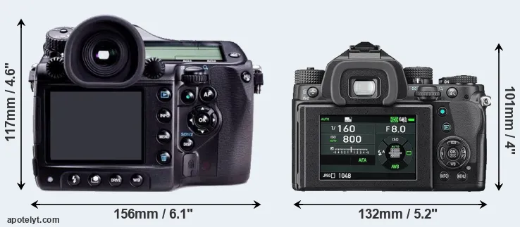 Comparison 645D or KP rear