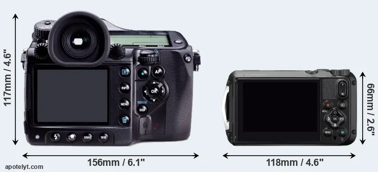 Comparison 645D or WG-6 rear