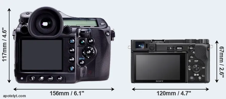 Comparison 645D or A6100 rear