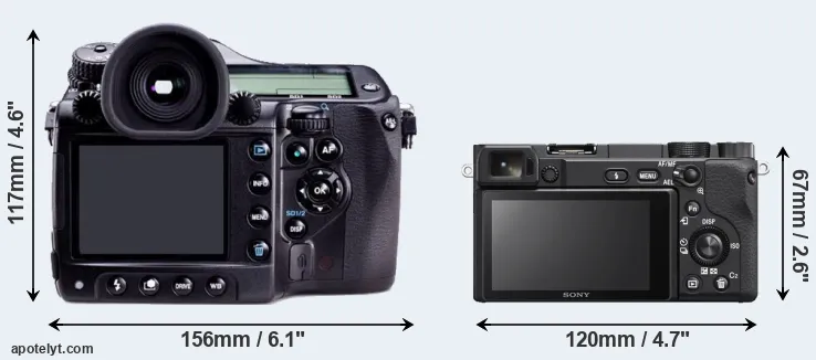 Comparison 645D or A6400 rear