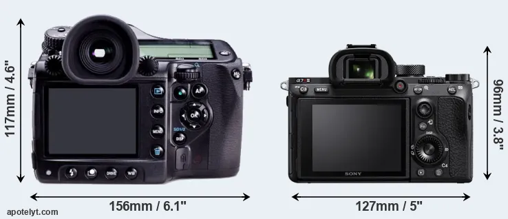 Comparison 645D or A7R III rear