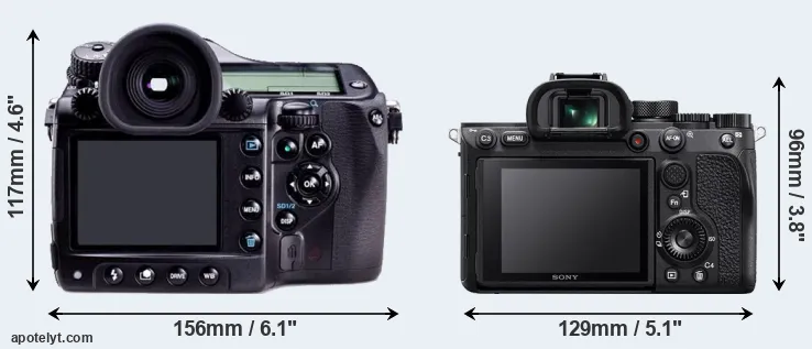 Comparison 645D or A7R IV rear