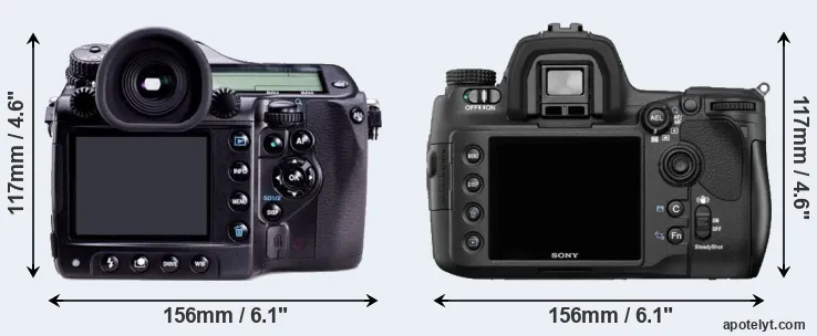Comparison 645D or A850 rear