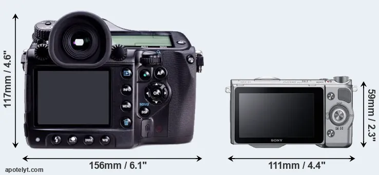 Comparison 645D or NEX-5T rear