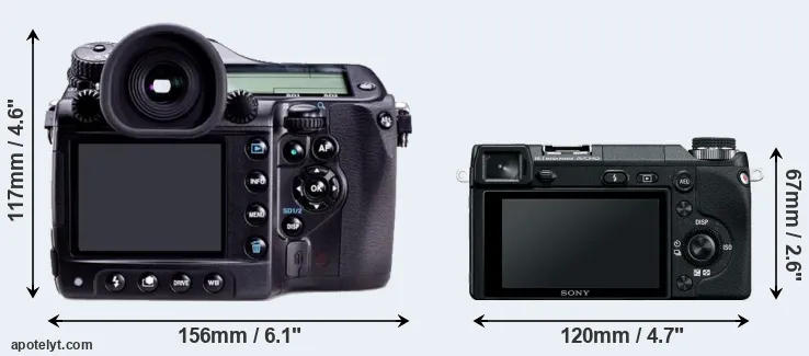 Comparison 645D or NEX-6 rear