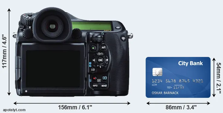 645Z and credit card rear side