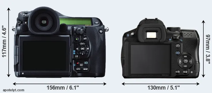 Comparison 645Z or K-30 rear