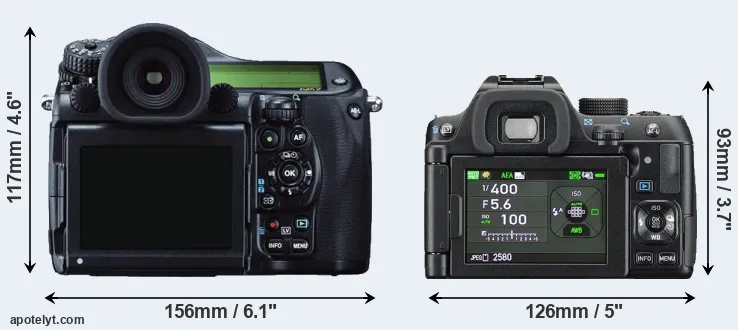 Comparison 645Z or K-70 rear