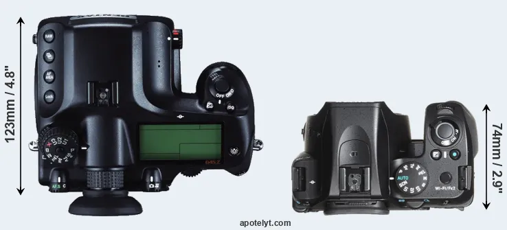 Compare 645Z versus K-70 top