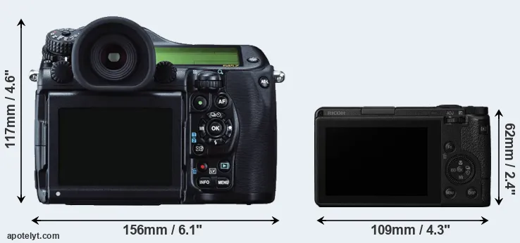 Comparison 645Z or GR III rear