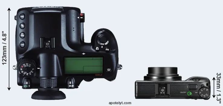 Compare 645Z versus GR III top