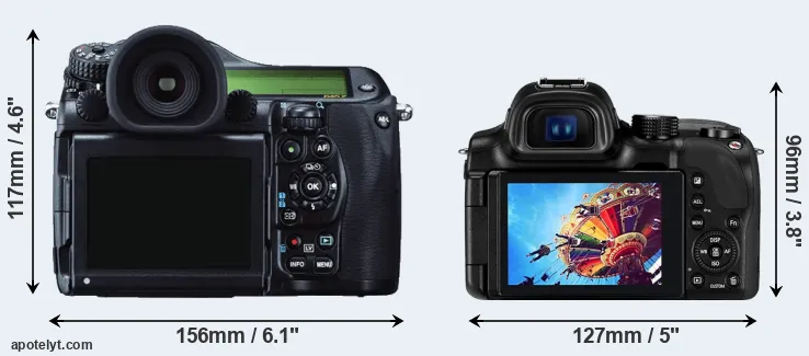 Comparison 645Z or NX30 rear