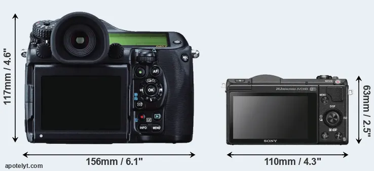 Comparison 645Z or A5100 rear