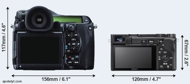 Comparison 645Z or A6100 rear