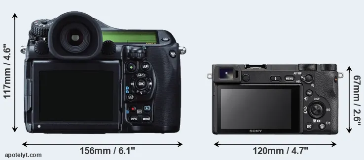 Comparison 645Z or A6500 rear