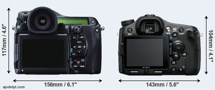 Comparison 645Z or A77 rear