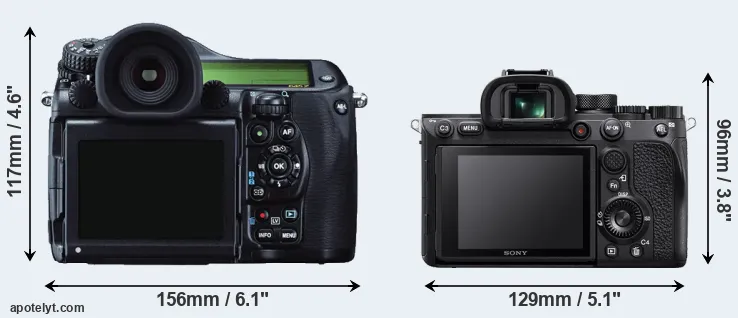 Comparison 645Z or A7R IV rear