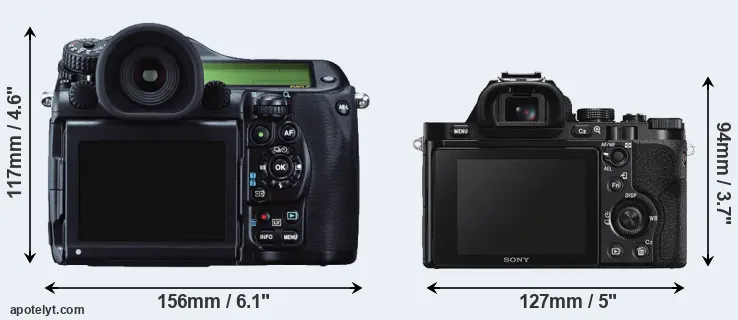Comparison 645Z or A7S rear