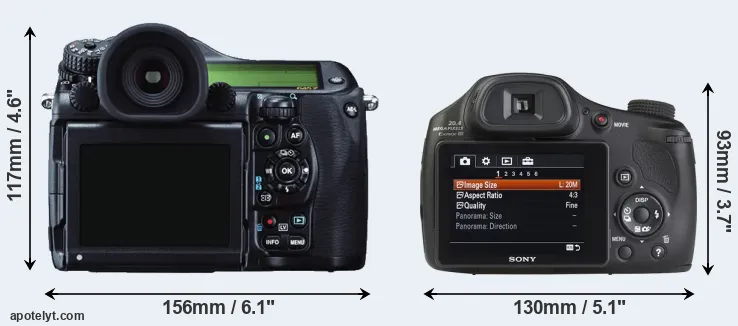 Comparison 645Z or HX350 rear
