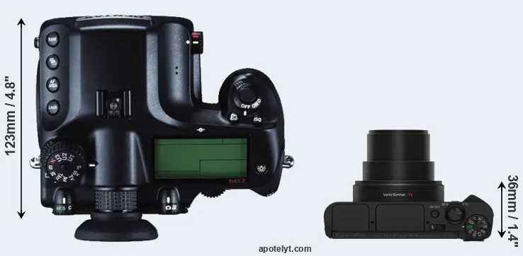Compare 645Z versus HX80 top