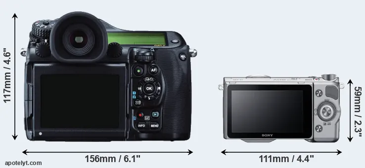 Comparison 645Z or NEX-5T rear