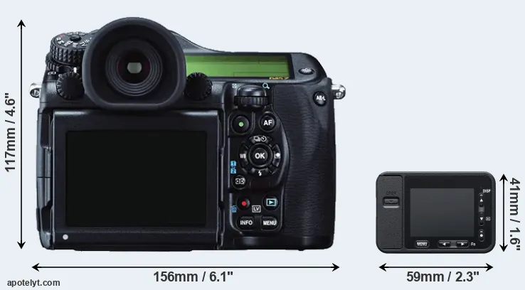 Comparison 645Z or RX0 rear