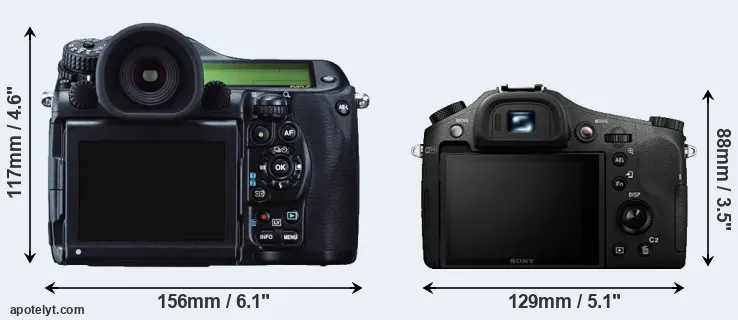Comparison 645Z or RX10 II rear
