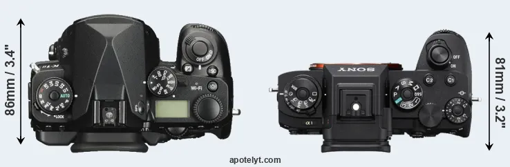 Compare K-1 II versus A1 top