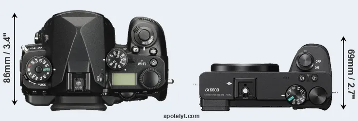 Compare K-1 II versus A6600 top