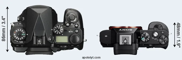 Compare K-1 II versus A7 top