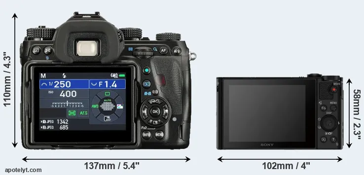 Comparison K-1 II or HX80 rear