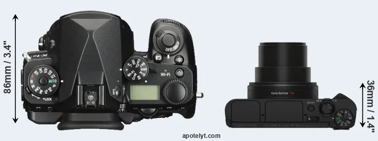 Compare K-1 II versus HX80 top