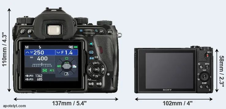 Comparison K-1 II or HX99 rear