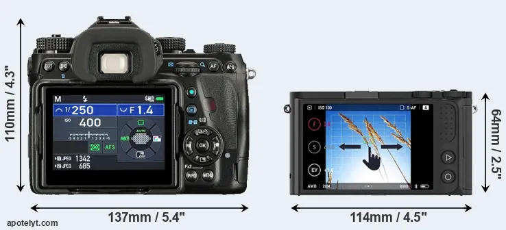Comparison K-1 II or M1 rear