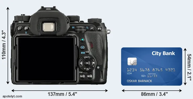 K-1 and credit card rear side