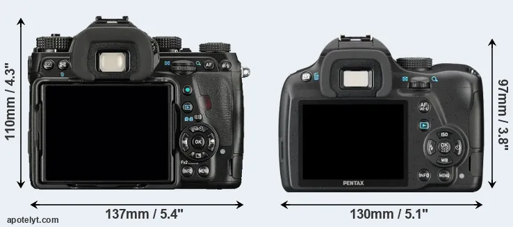 Comparison K-1 or K-50 rear