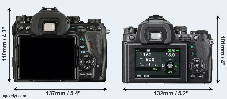 Comparison K-1 or KP rear