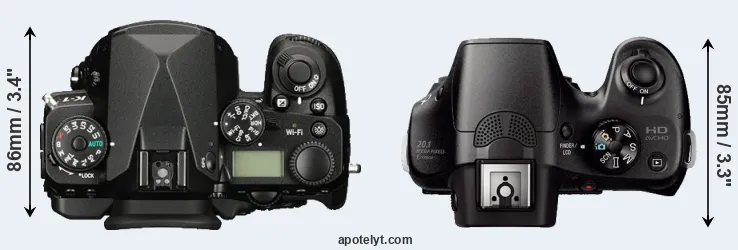 Compare K-1 versus A3000 top