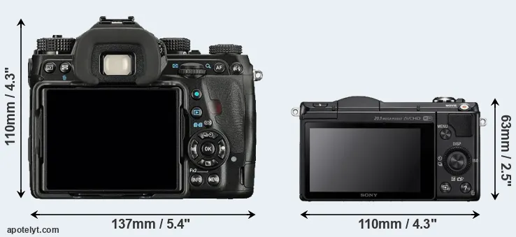 Comparison K-1 or A5000 rear